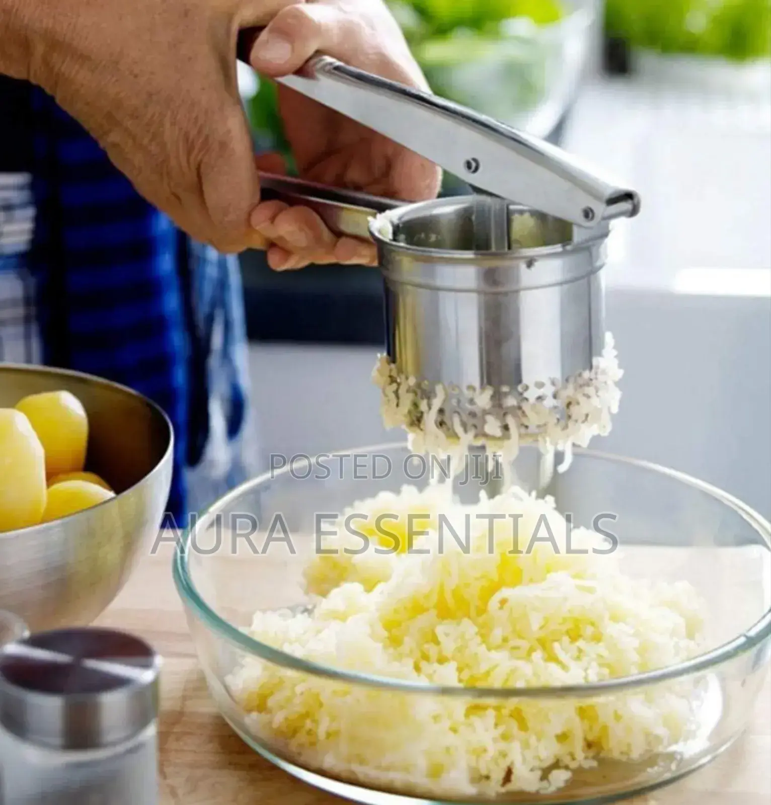 Stainless Steel Potato Masher Ricer Fruit Juicer Press