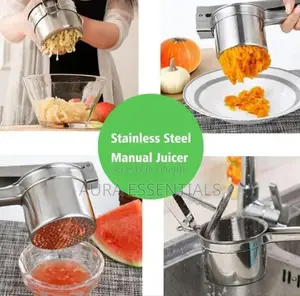 Stainless Steel Potato Masher Ricer Fruit Juicer Press