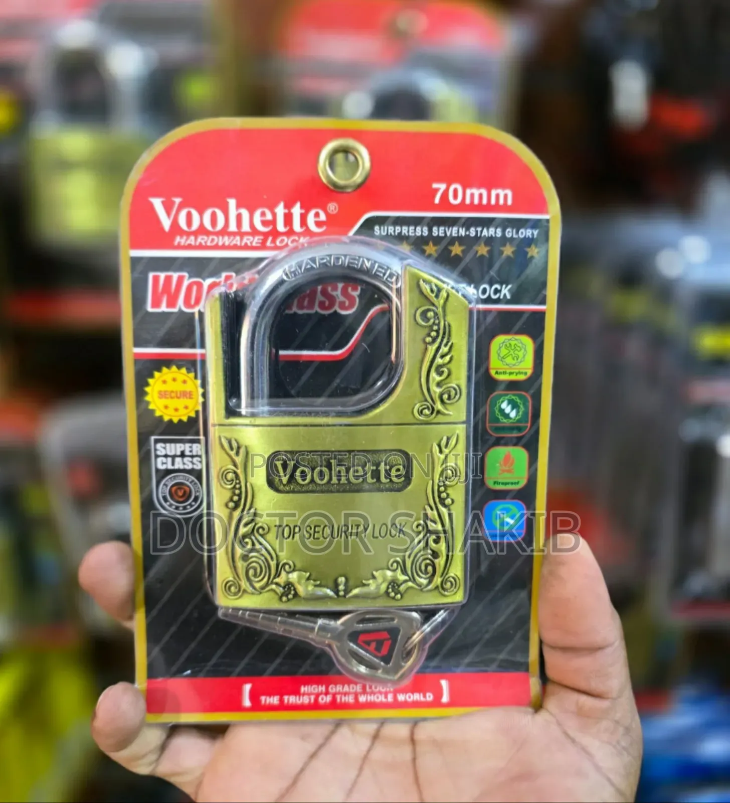 Voohette Heavy Duty 70mm Anti Rust Top Security