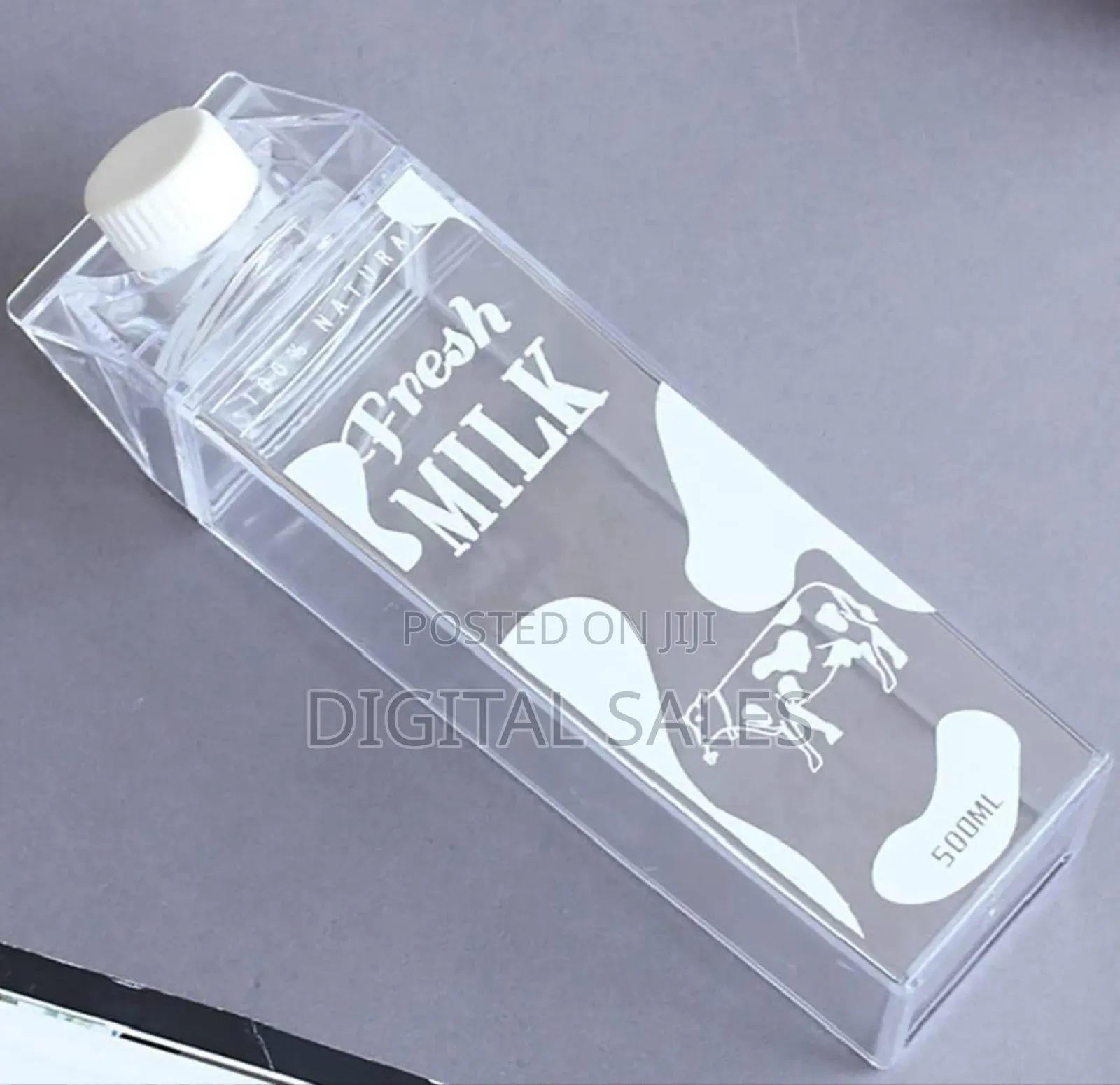 Transparent Milk Cartons.