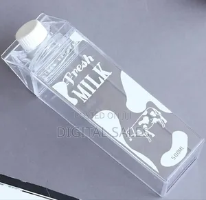 Transparent Milk Cartons.