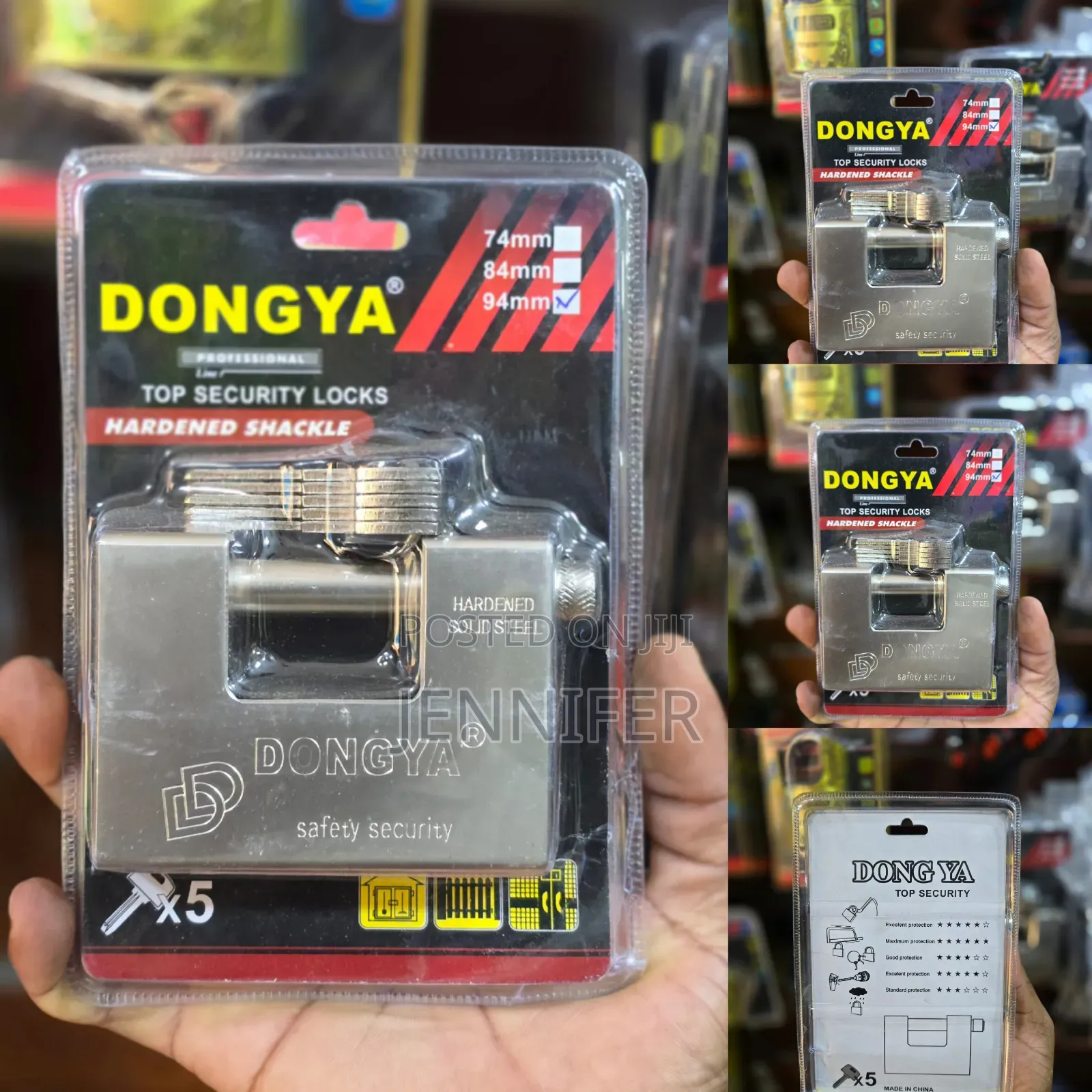 Dongya 94mm Original Heavy-Duty Stainless Steel Padlock