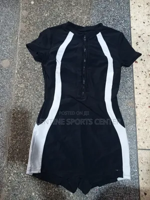 Black Colour With White Colour Swimming Costume for Women