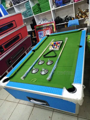 Red Colour Pool Table With Slate Full Set All Colors