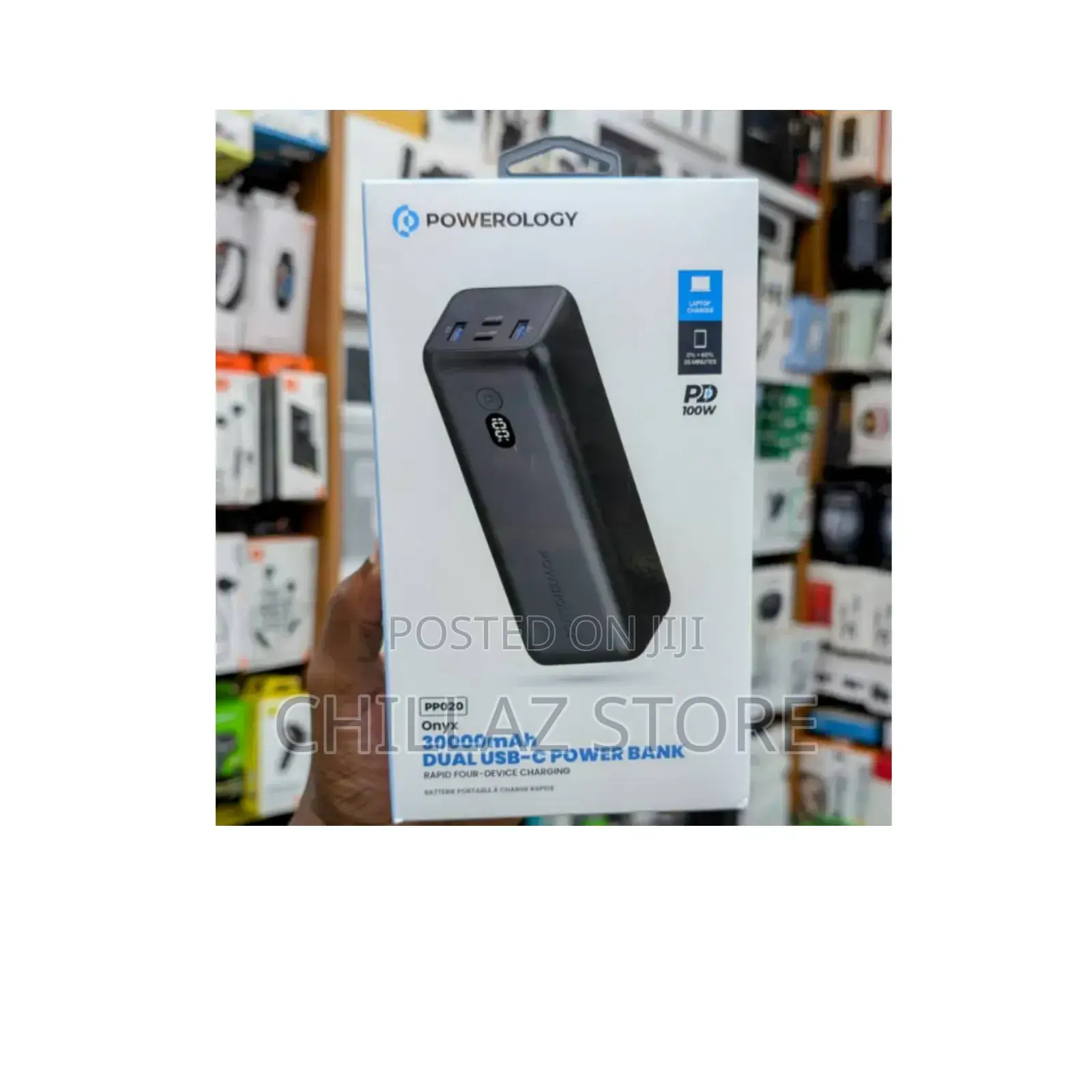 Powerology Onyx 30000mah Dual - Usb C.