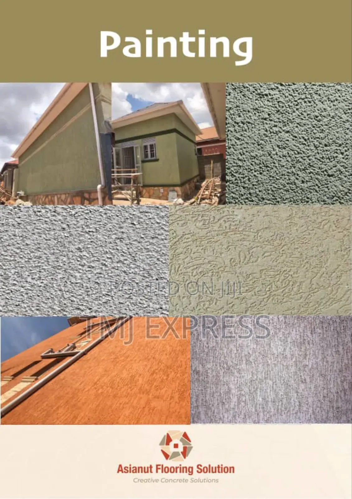 Paste/Texture/Graffiti Exterior Paint Supply Apply Per SQM