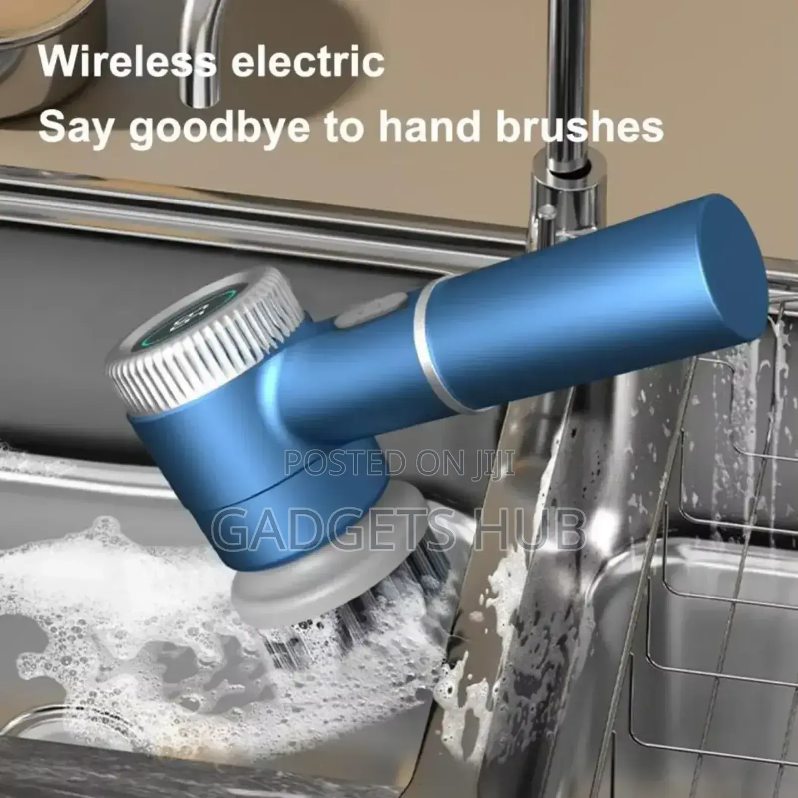 Cordless Electric Cleaning Brush With 5 Heads Scrubber