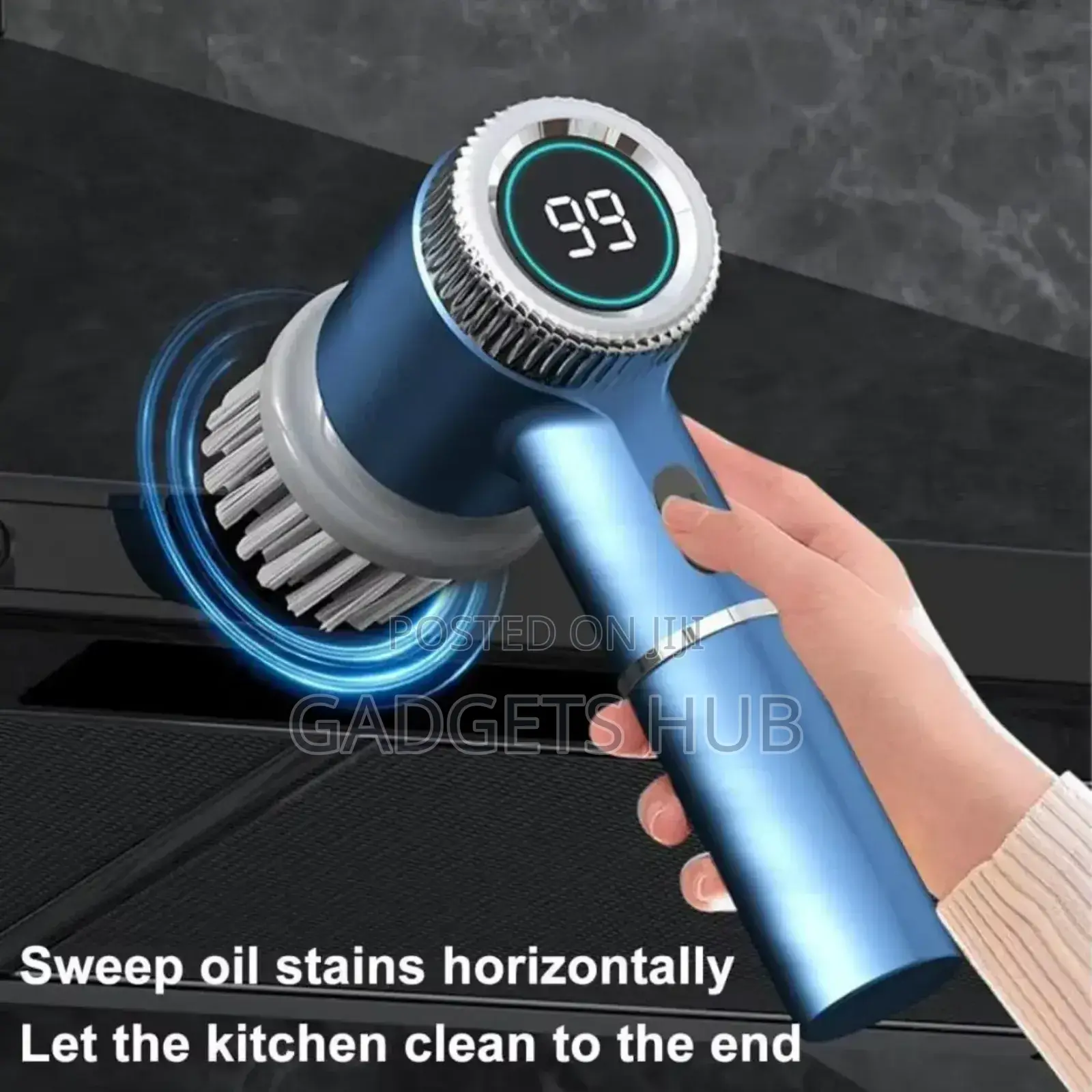 Cordless Electric Cleaning Brush With 5 Heads Scrubber