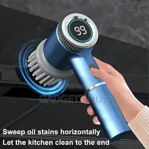 Cordless Electric Cleaning Brush With 5 Heads Scrubber