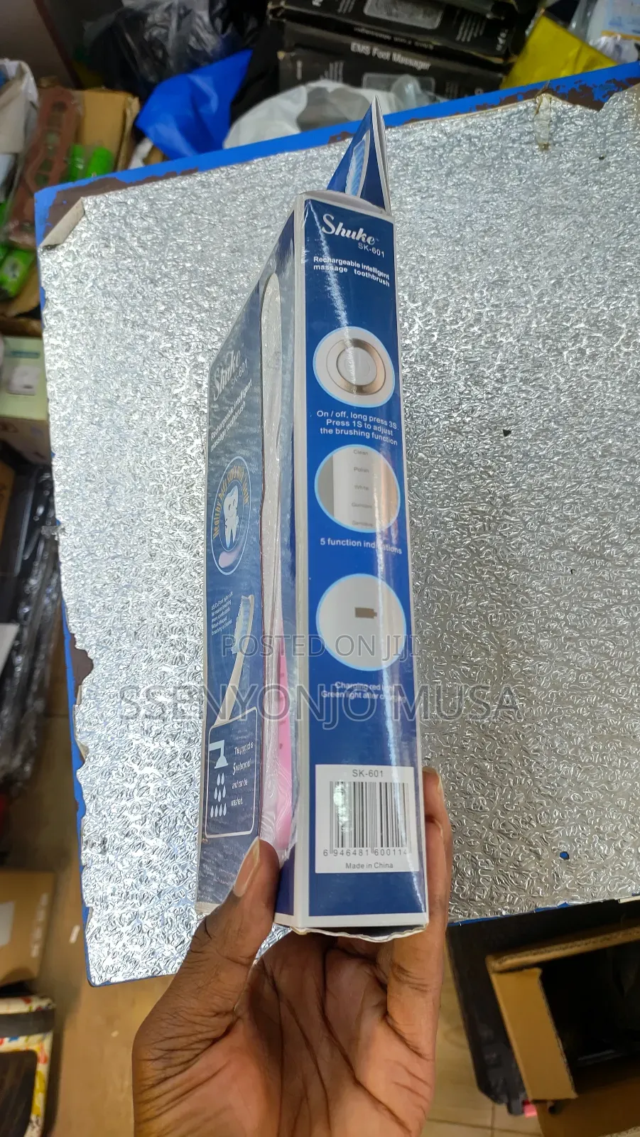 Shuke Sk-601 Electric Toothbrush - Waterproof, Long-