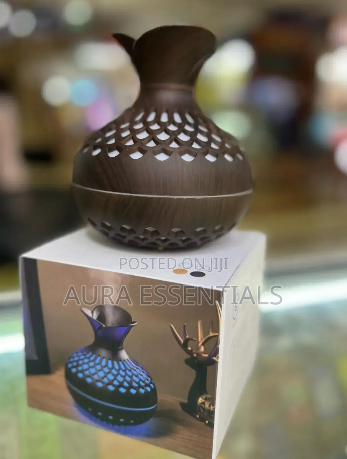 Hoylzon Wooden Flower Shape Led Humidifier