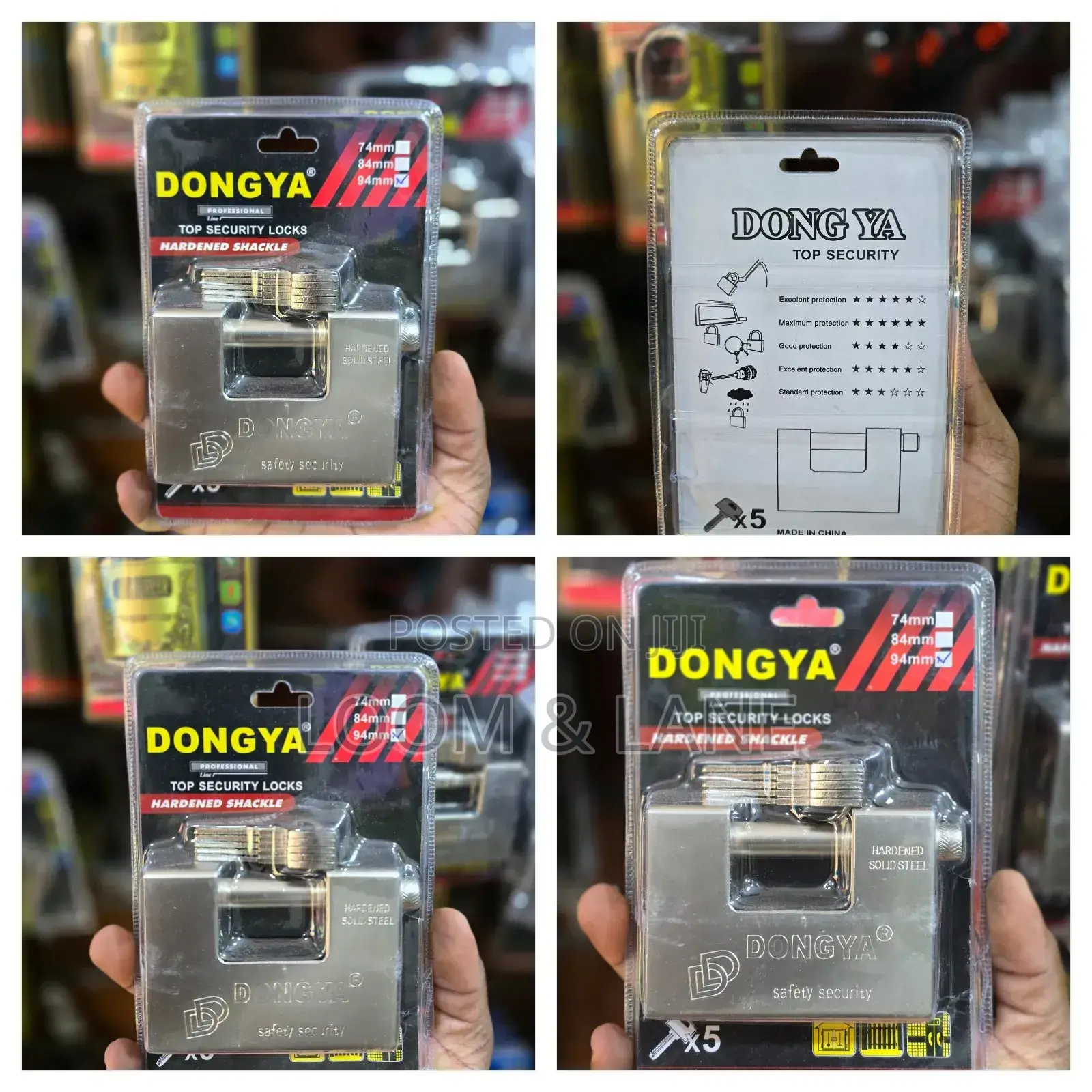 Dongya Original Heavy-Duty Stainless Steel Padlock