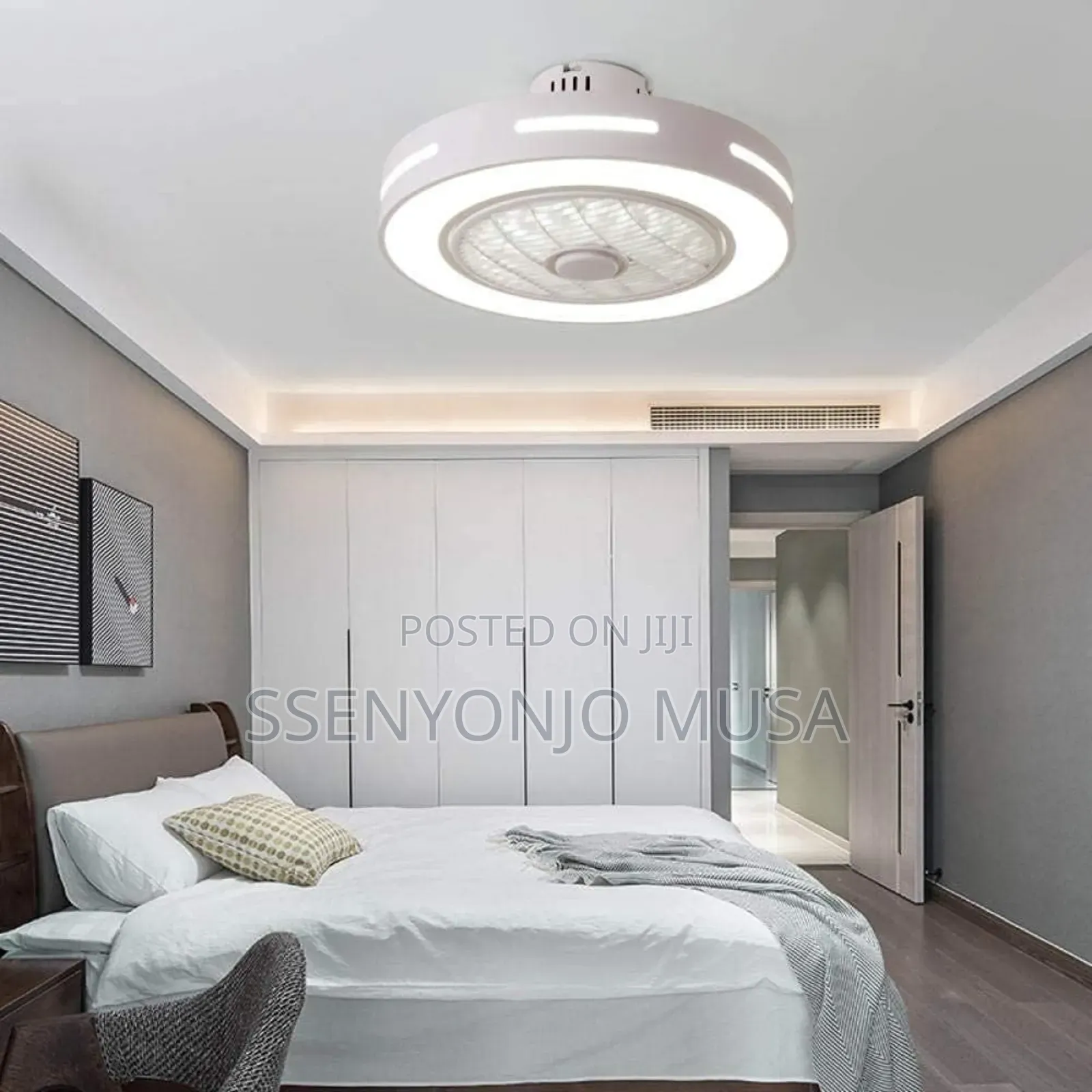 Modern 19.7" Smart Ceiling Fan With Led Lights - Remote/App