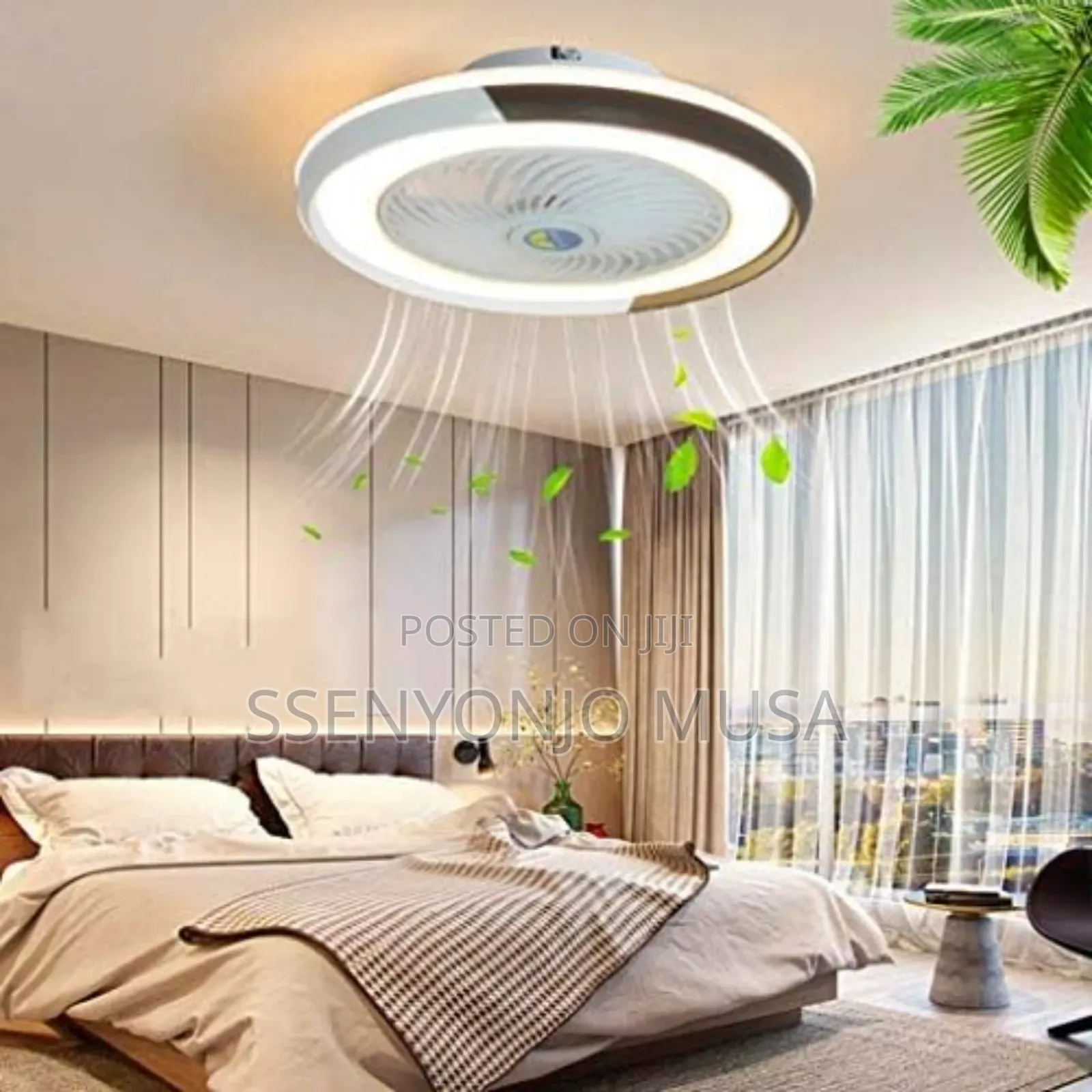 Modern 19.7" Smart Ceiling Fan With Led Lights - Remote/App
