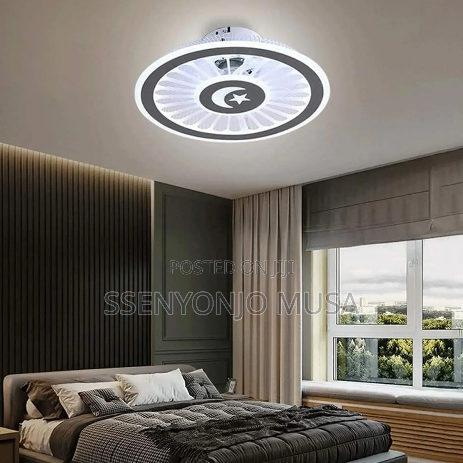 Modern 19.7" Smart Ceiling Fan With Led Lights - Remote/App
