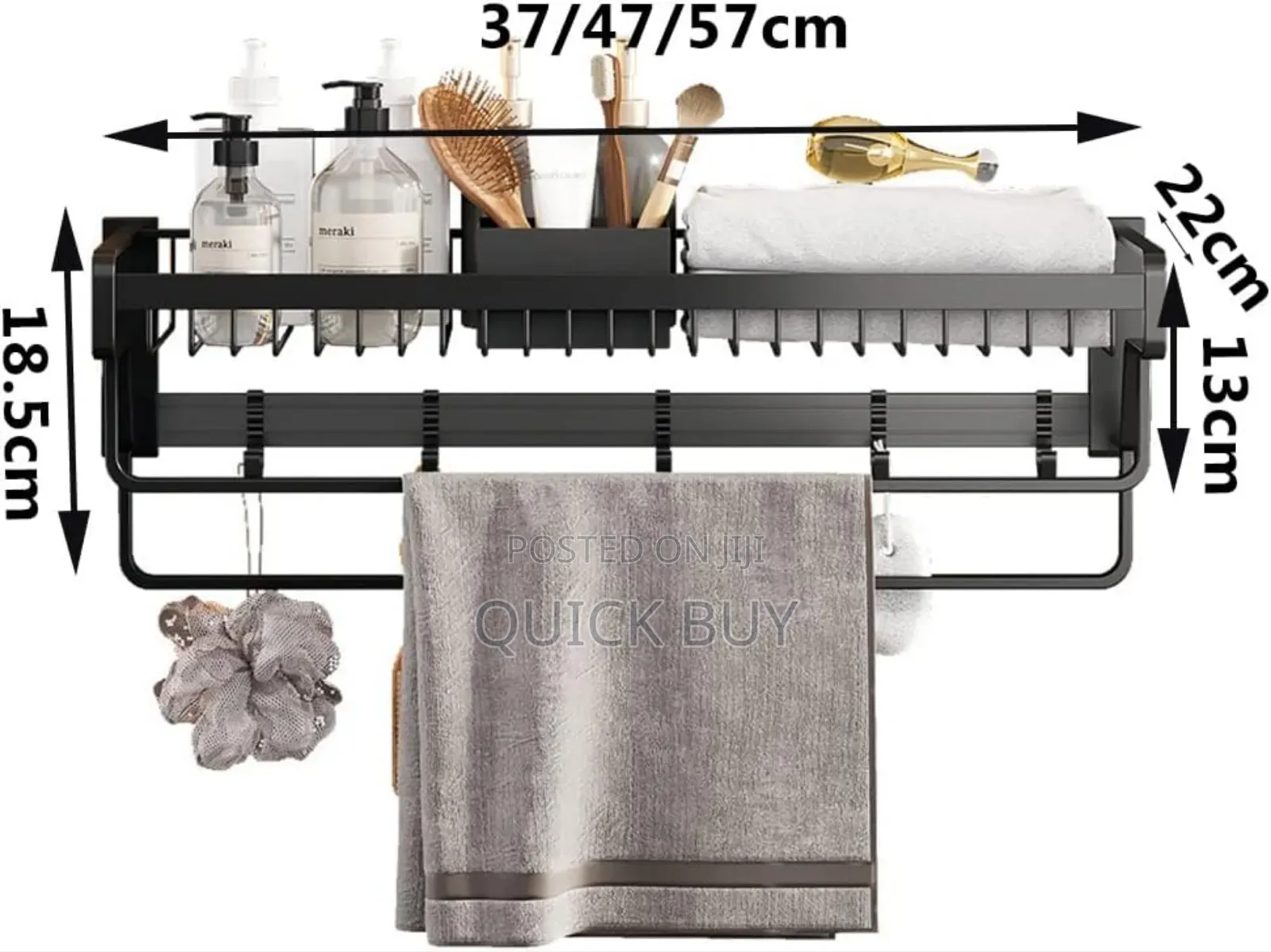 Wall Mount New Metallic Bathroom Rack