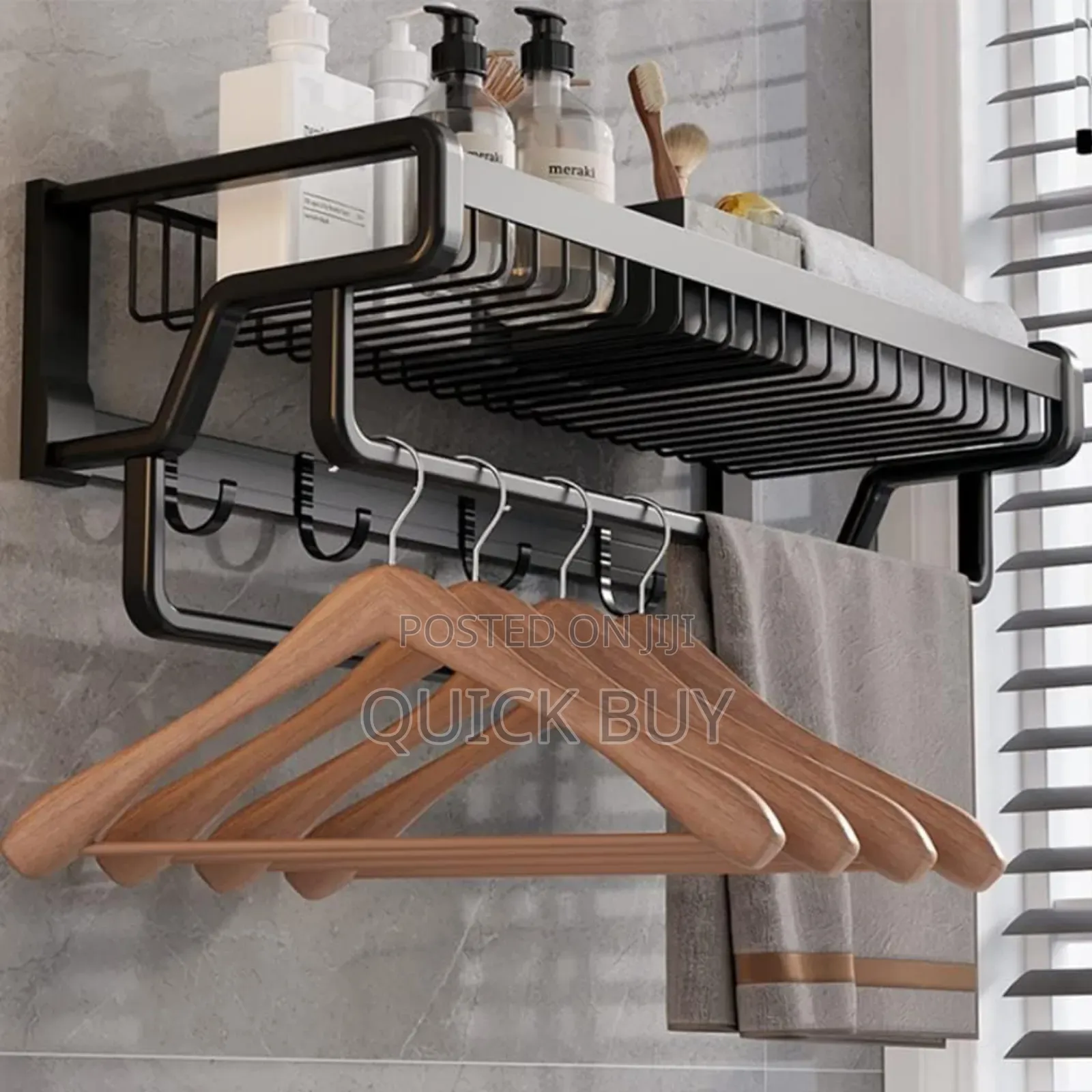 Wall Mount New Metallic Bathroom Rack