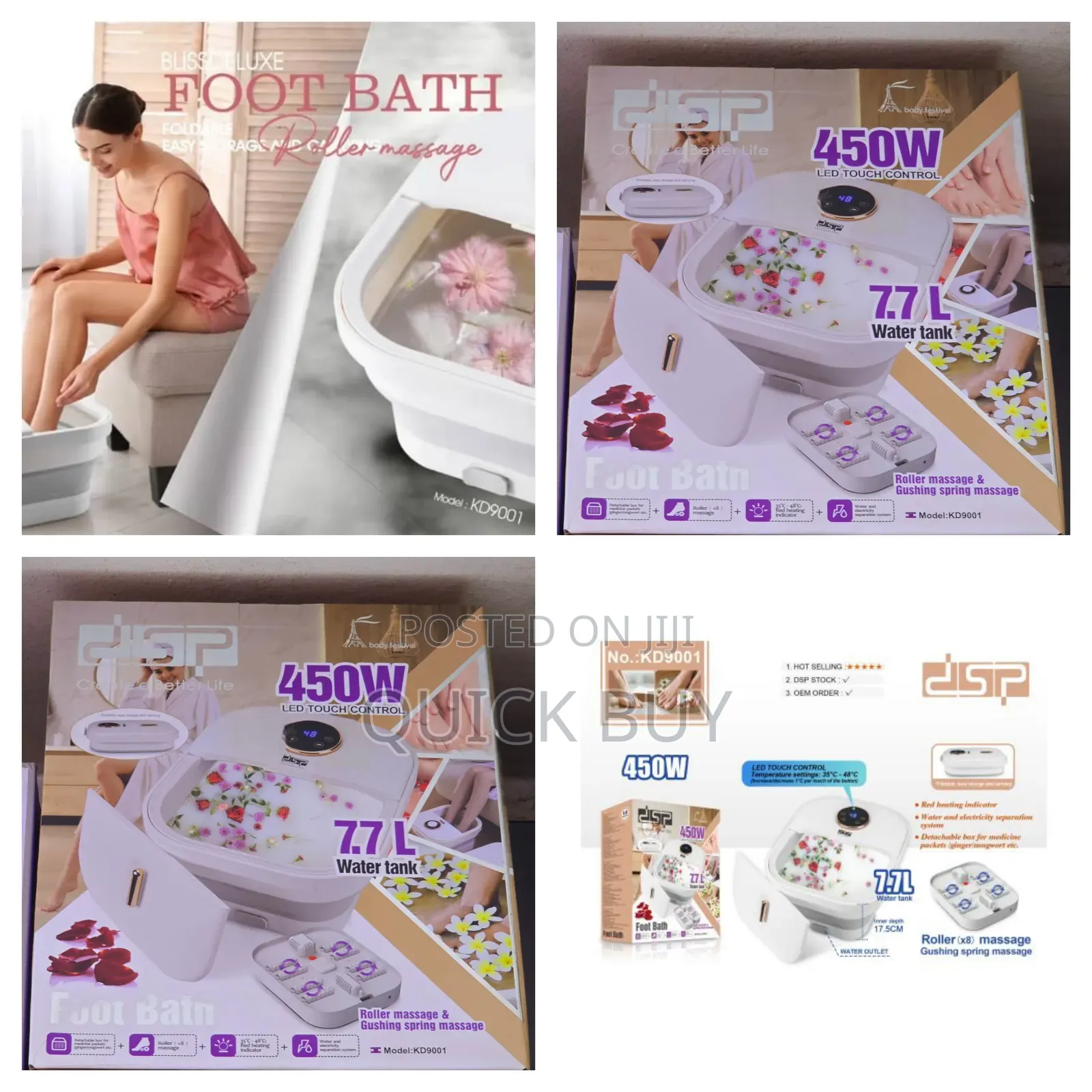 7.7l Led Touch Control DSP Foot Bath