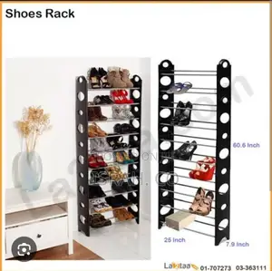 10-Tier Stackable Shoe Rack