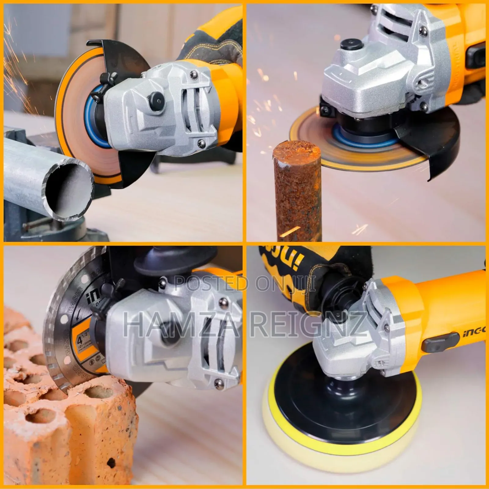 Ingco Angle Grinder With 1pcs Auxiliary Handle 750w