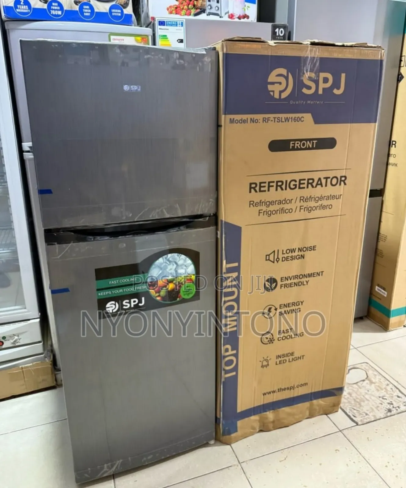 SPJ 160liters Top-Quality Double Door Fridge