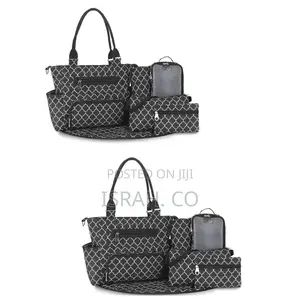Photo - Soho Grand Central Station 7-Piece Diaper Bag Set in a Black