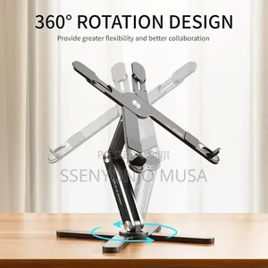 Joyask Gray Laptop Stand - Clip Mount, Aluminium, Swivel