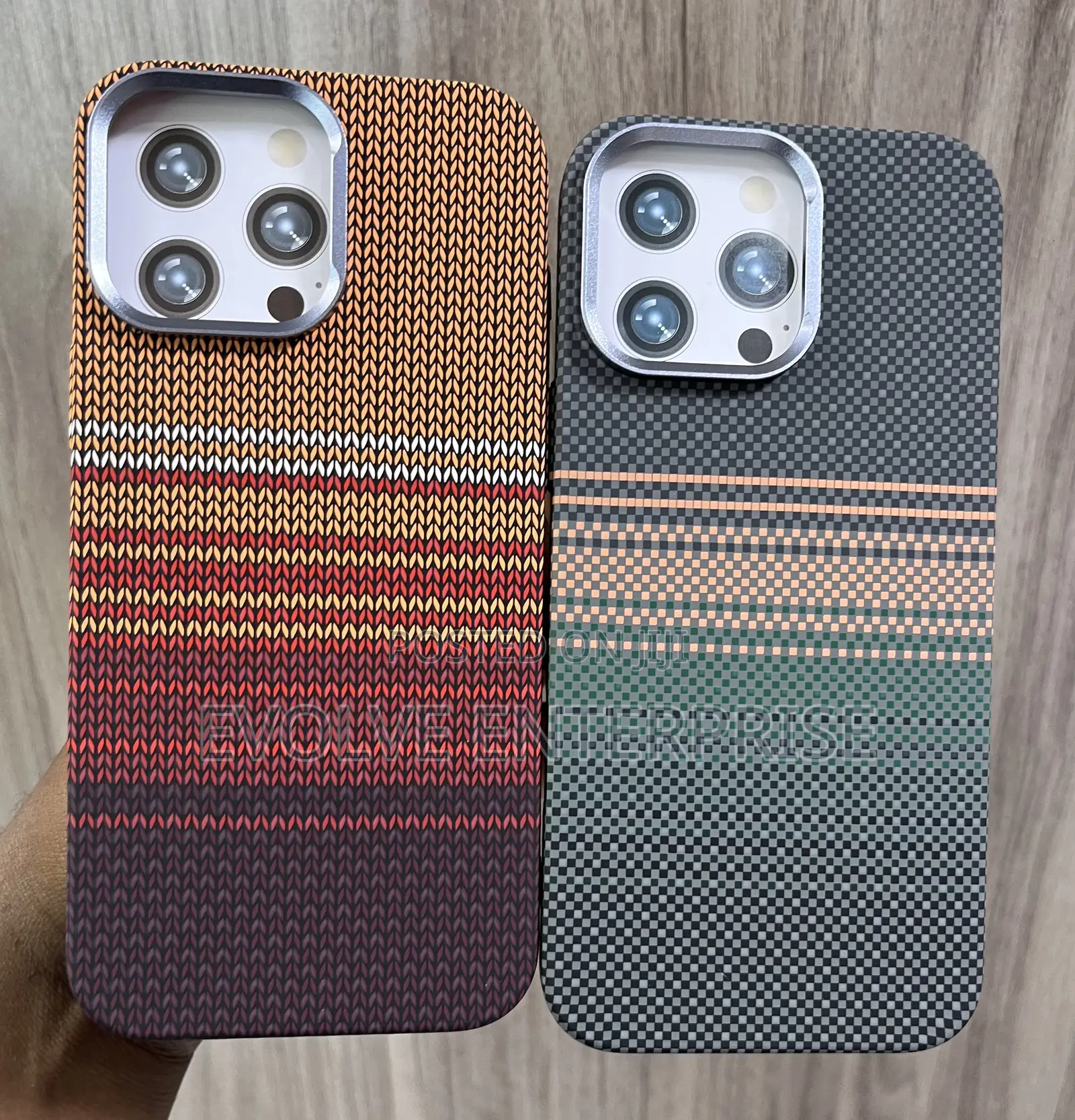 Alloy Lens Pixels Relief Texture Magsafe Case for iPhone
