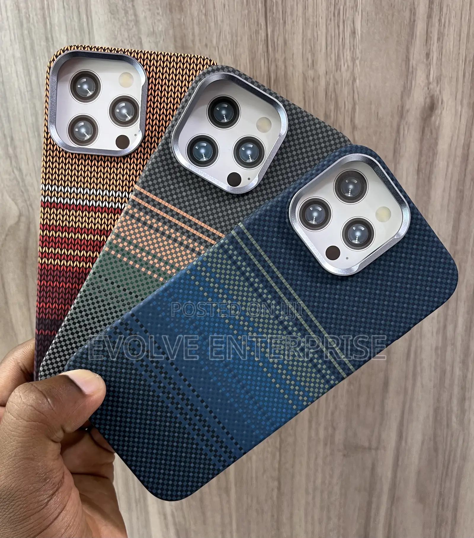 Alloy Lens Pixels Relief Texture Magsafe Case for iPhone