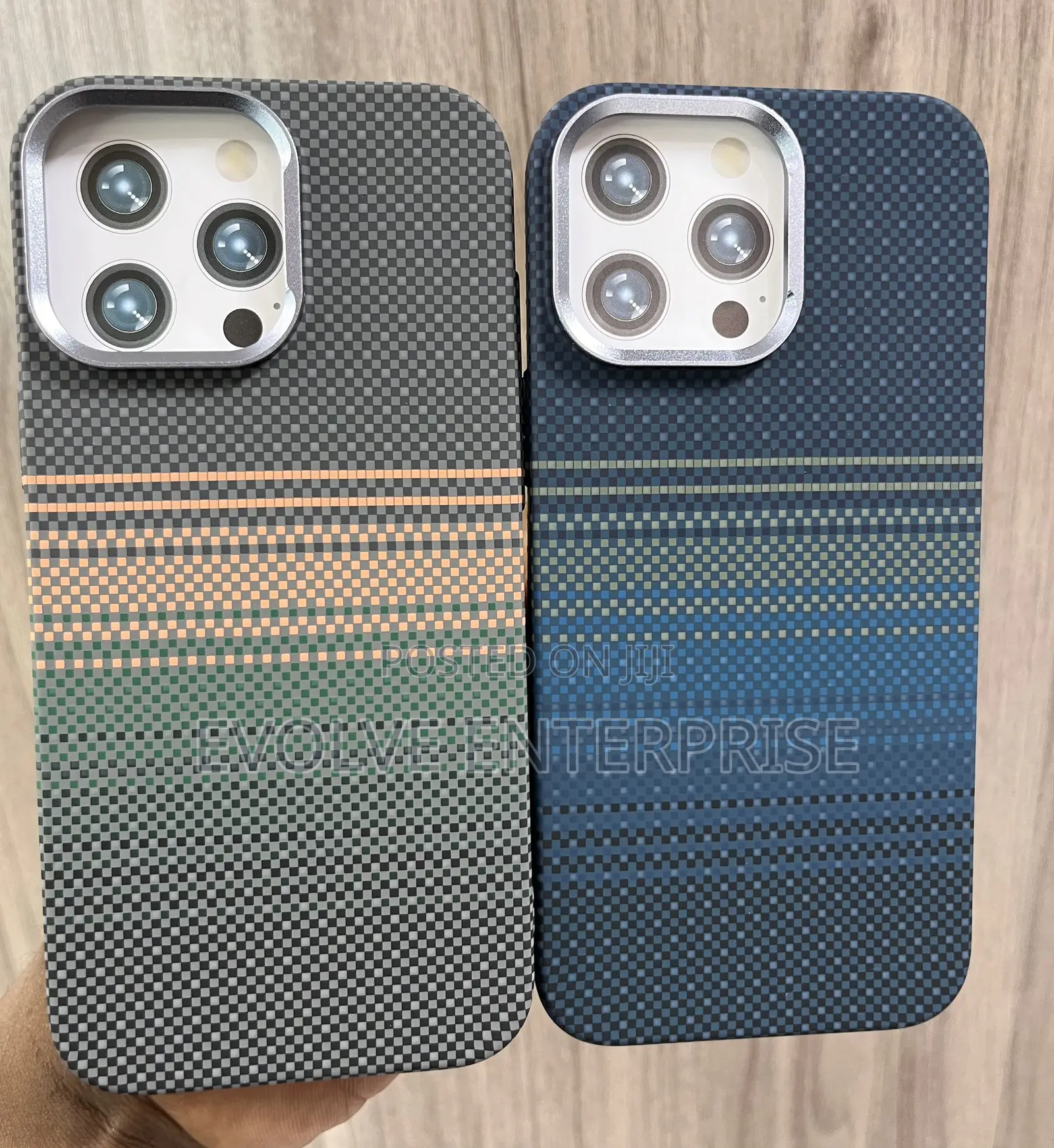 Alloy Lens Pixels Relief Texture Magsafe Case for iPhone