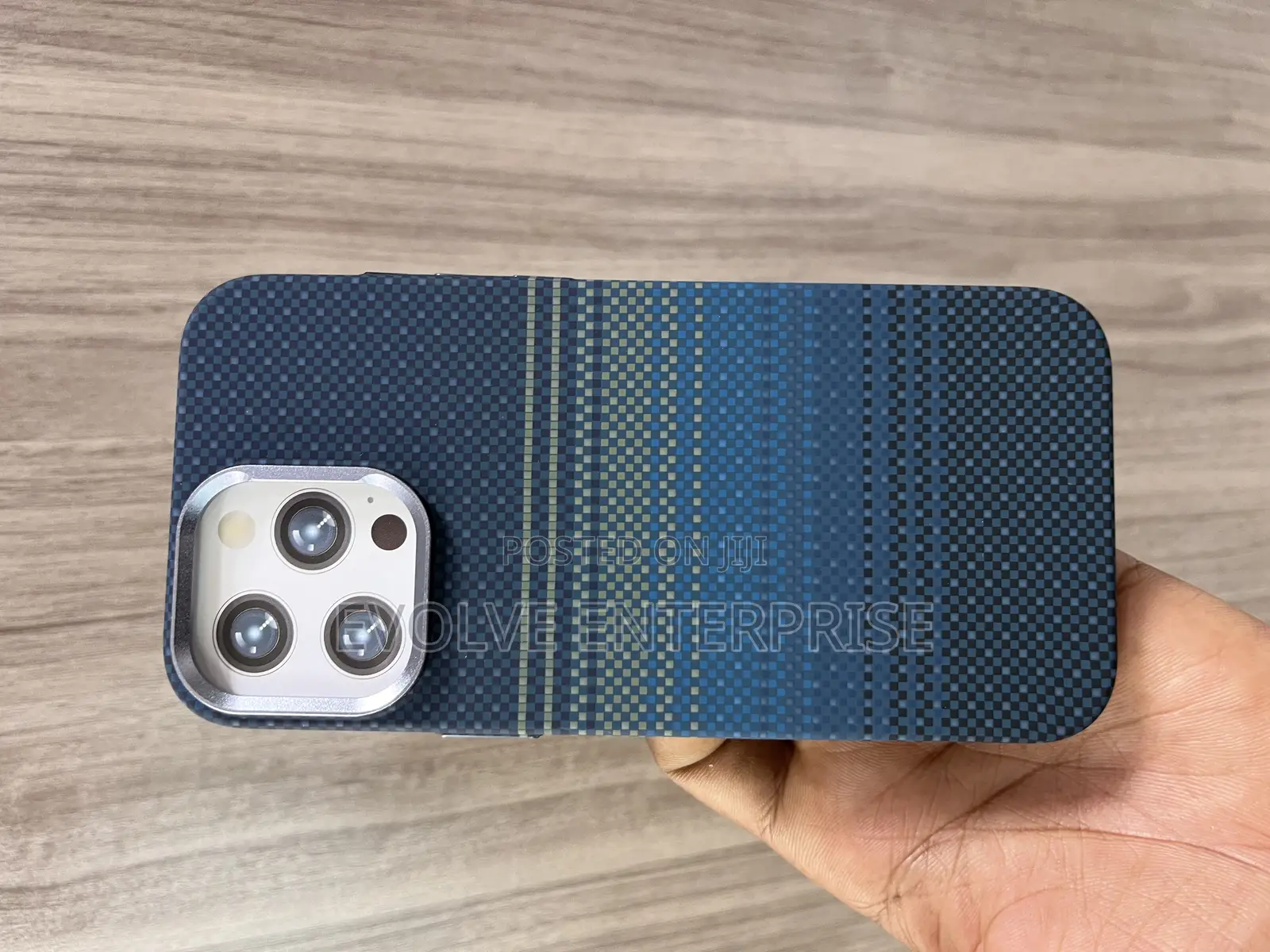 Alloy Lens Pixels Relief Texture Magsafe Case for iPhone
