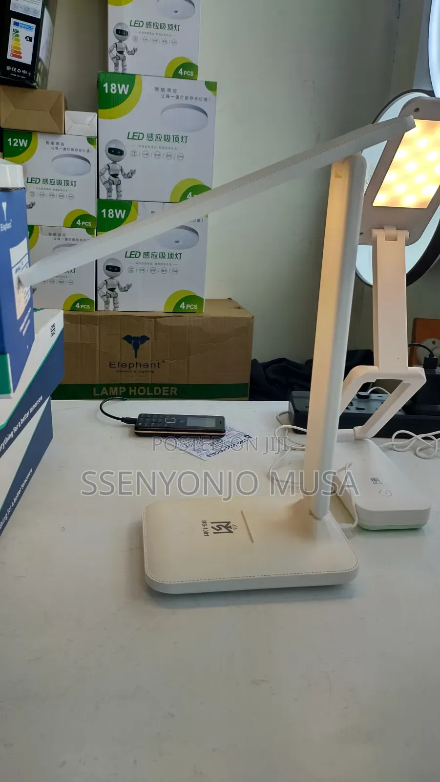Foldable Table Lamp - Eye Care, 3 Color Modes, Dimmable