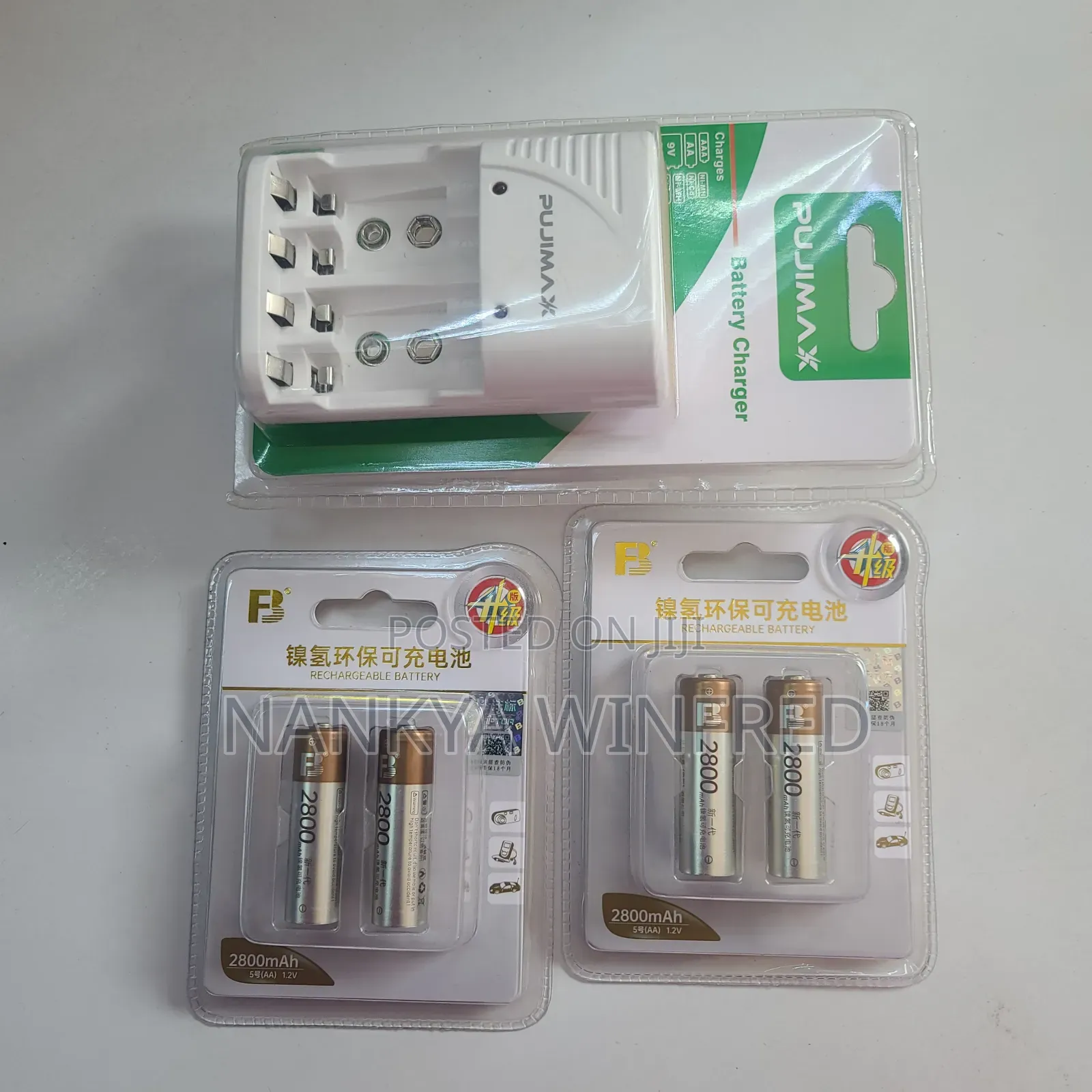 Rechargeable Batteries and Charger