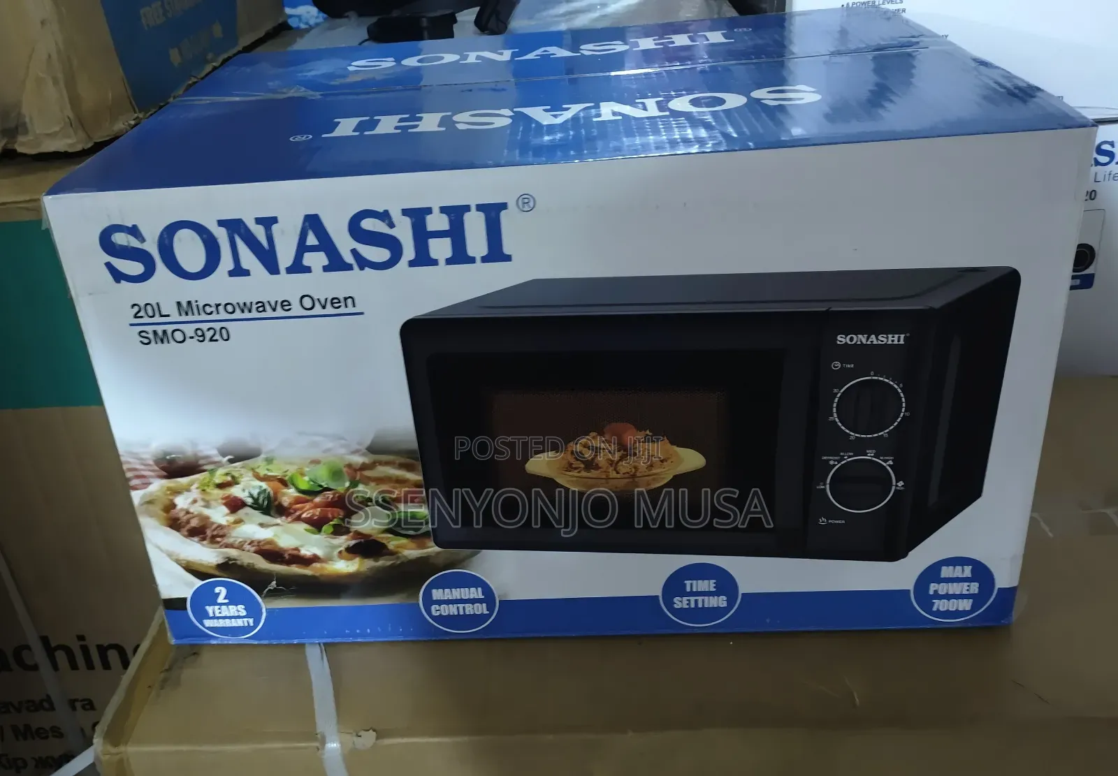 Sonashi 20l Microwave Oven Smo-920s -Manual Control, 6 Power