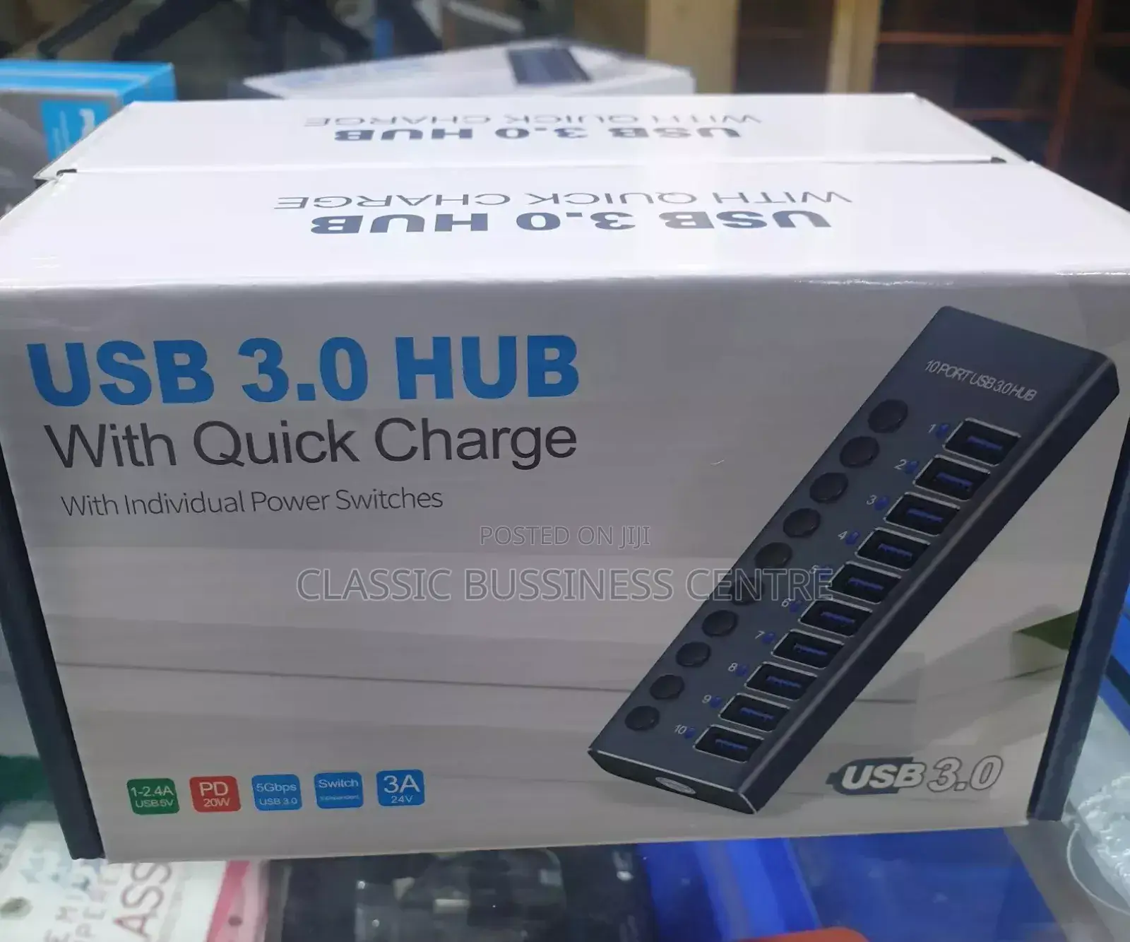 Quick Charge 3.0 Usb Hub and Individual Switches