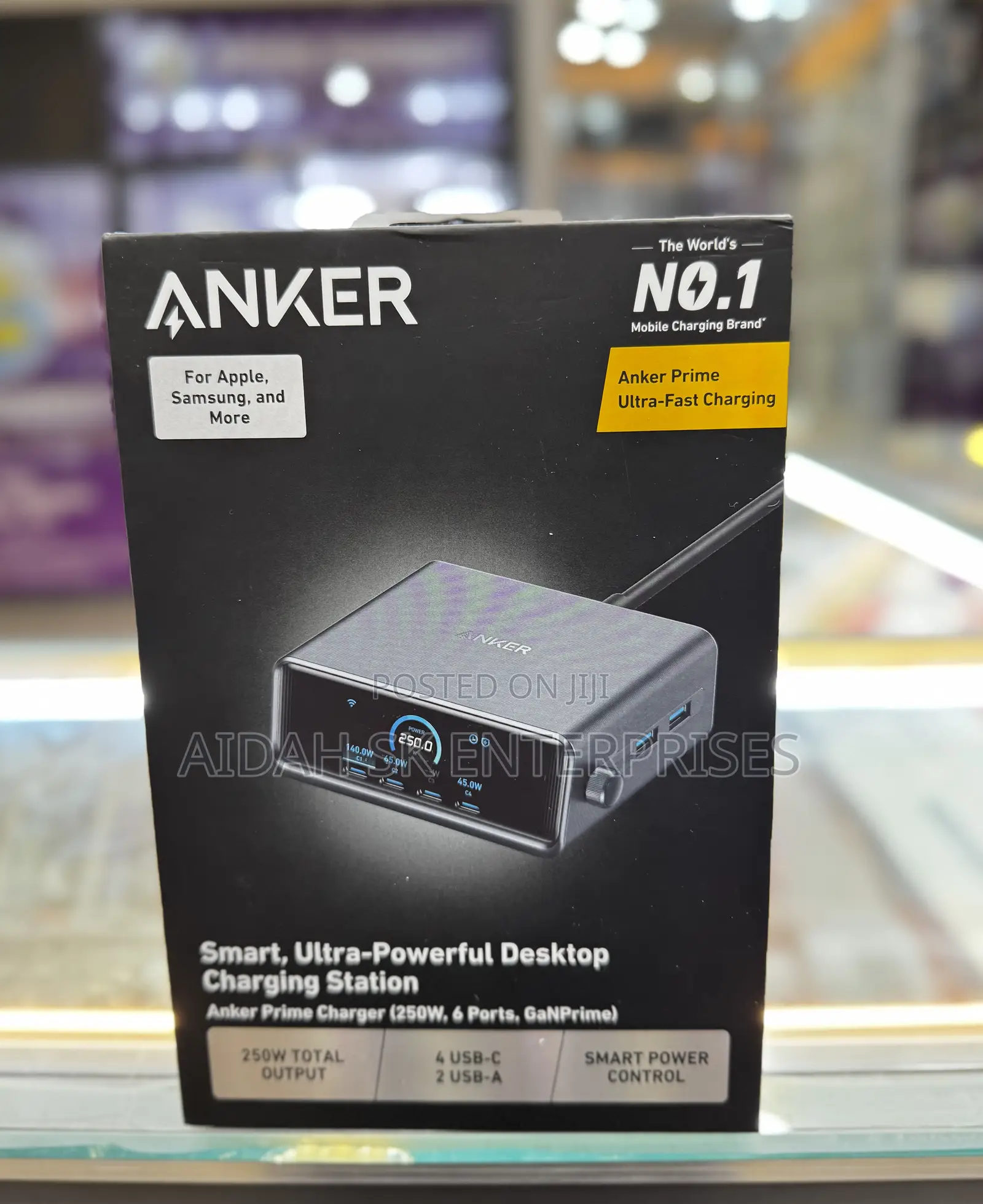 Anker Prime Charger, 250w Gan Prime Usb C Charging Station