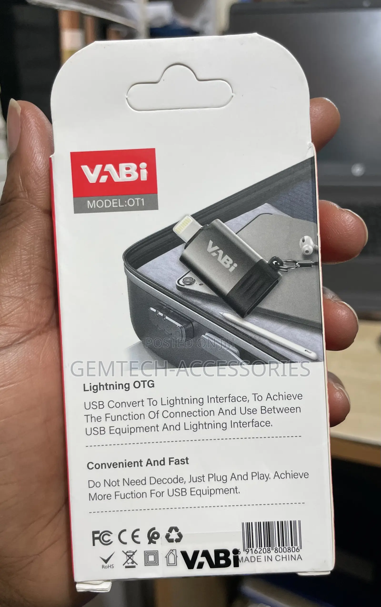 Apple Lightening to Otg iPhone to Usb Adapter