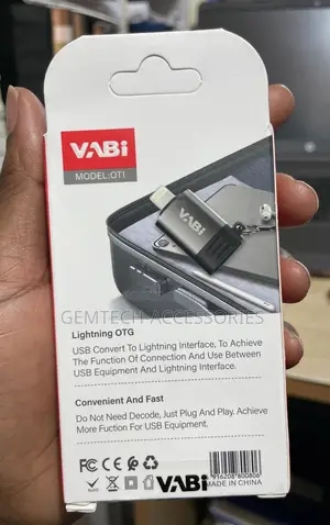 Apple Lightening to Otg iPhone to Usb Adapter