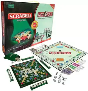 2in1 Monopoly Scrabble Board Game