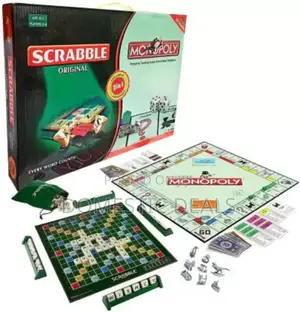 2in1 Monopoly Scrabble Board Game