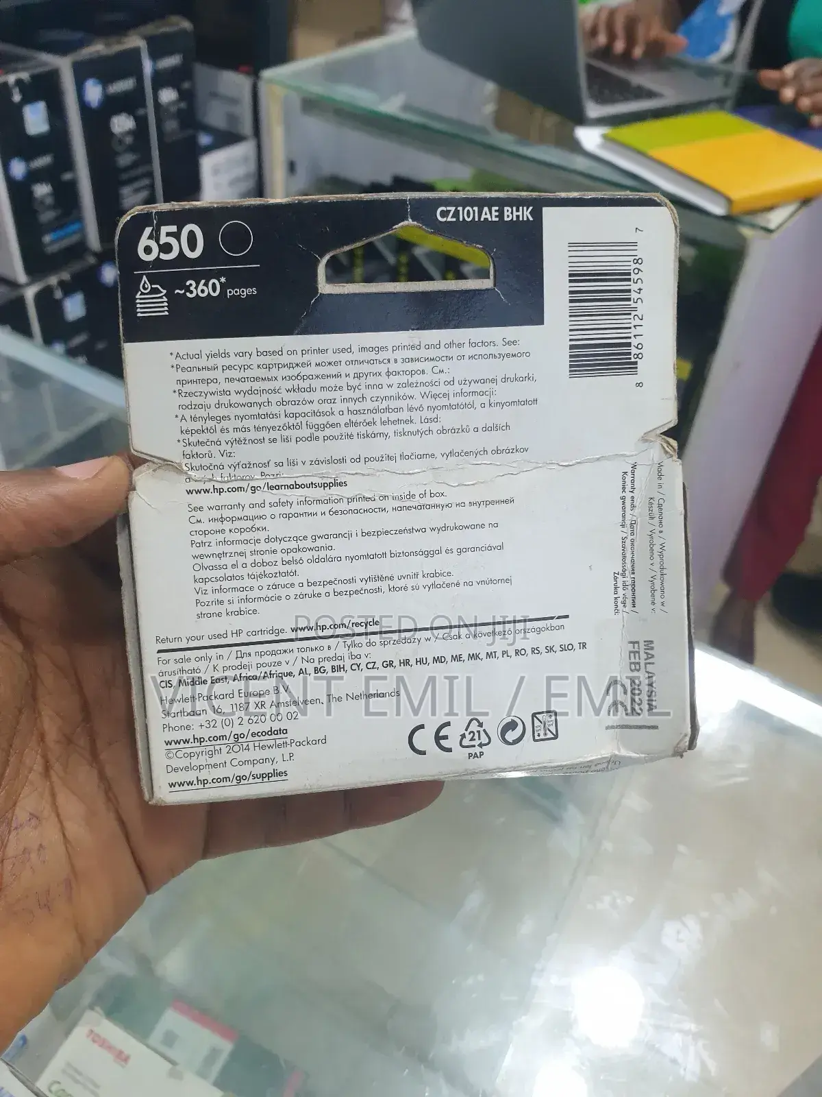 Hp 650 Black Original Ink Cartridge