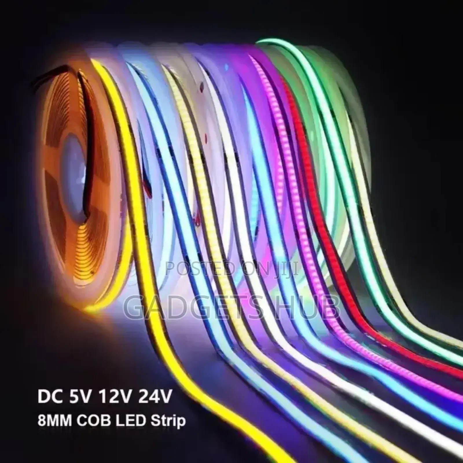 12v 24v Cob Led Strip Light Flexible Bar Decoration