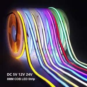 12v 24v Cob Led Strip Light Flexible Bar Decoration