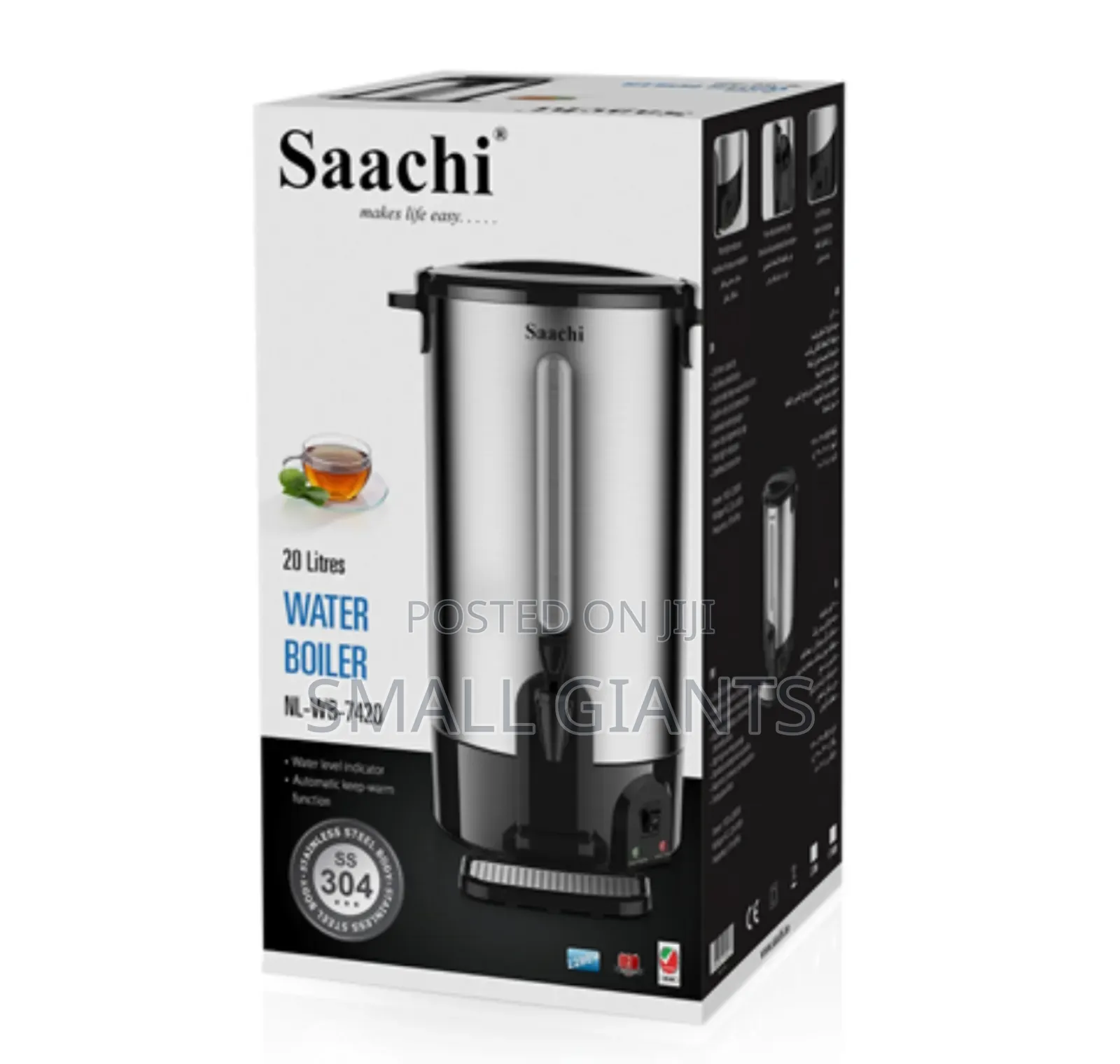 Saachi Stainless Steel Water Boiler 20l