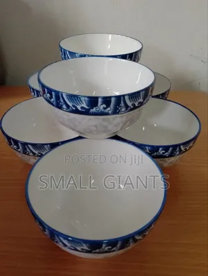 6pcs Set of Ceramic Soup Salad Bowls