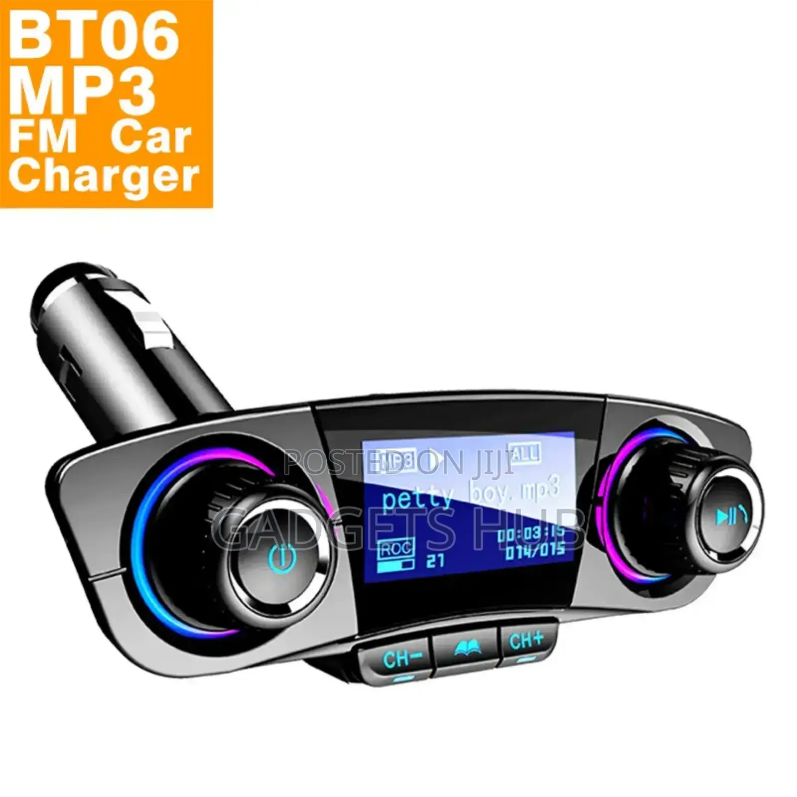 Mp3 Fm Transmitter Bt Car Kit Big Screen Led Display