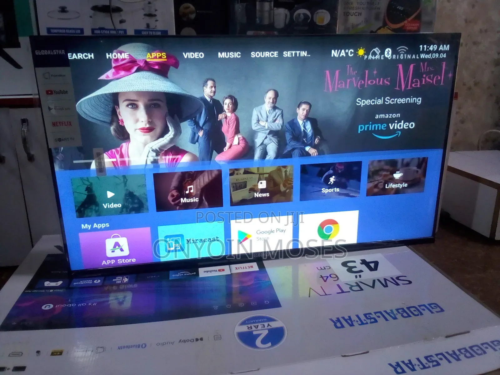 New Globalstar 43" Android Smart Android