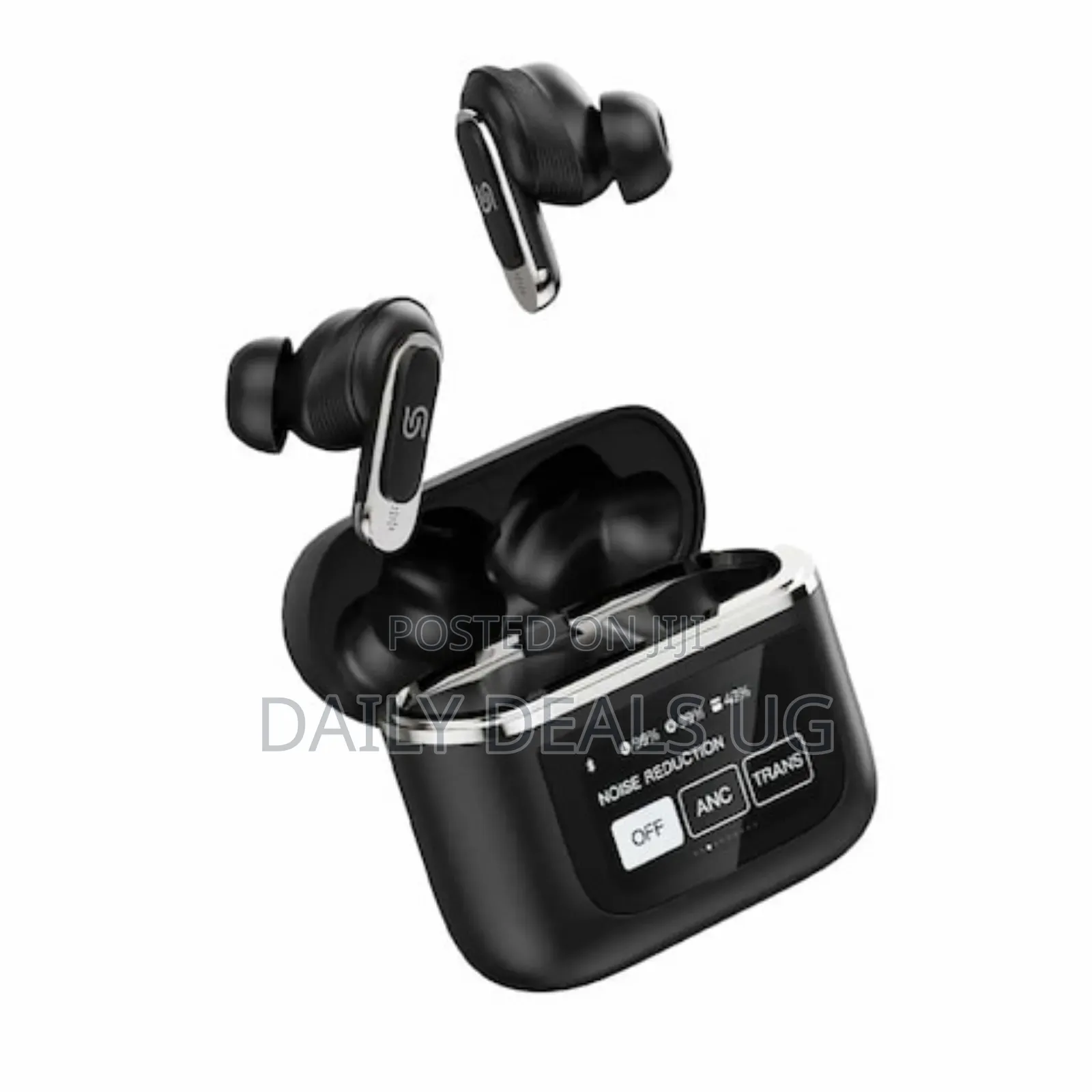 Porodo Pd-Stguide-Bk Touch Screen Anc TWS Earbuds Black