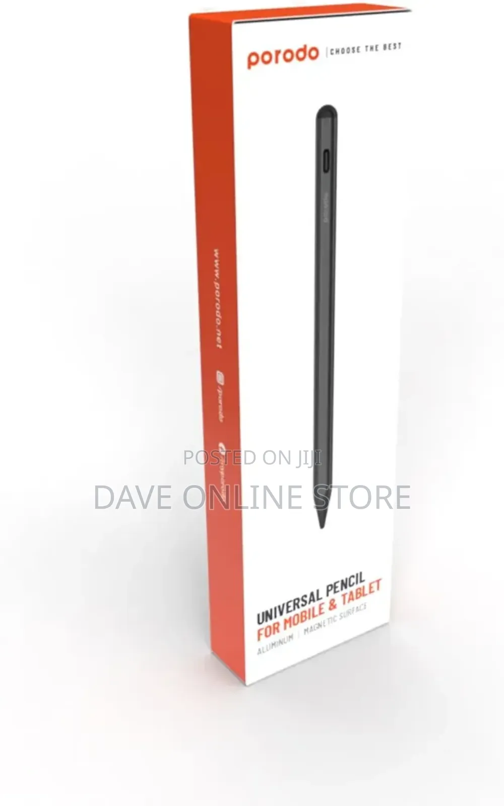 Porodo Universal Smart Pencil With Touch Switch. - Black
