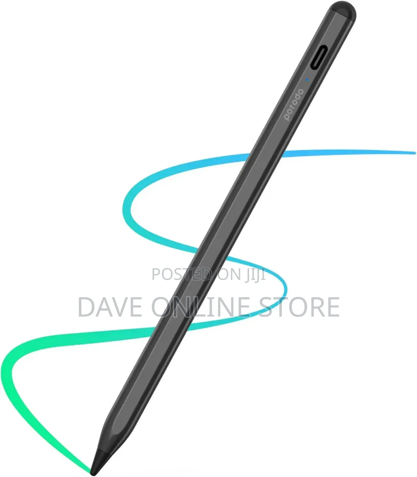 Porodo Universal Smart Pencil With Touch Switch. - Black